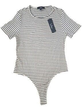 Kinship Striped Ribbed Bodysuit